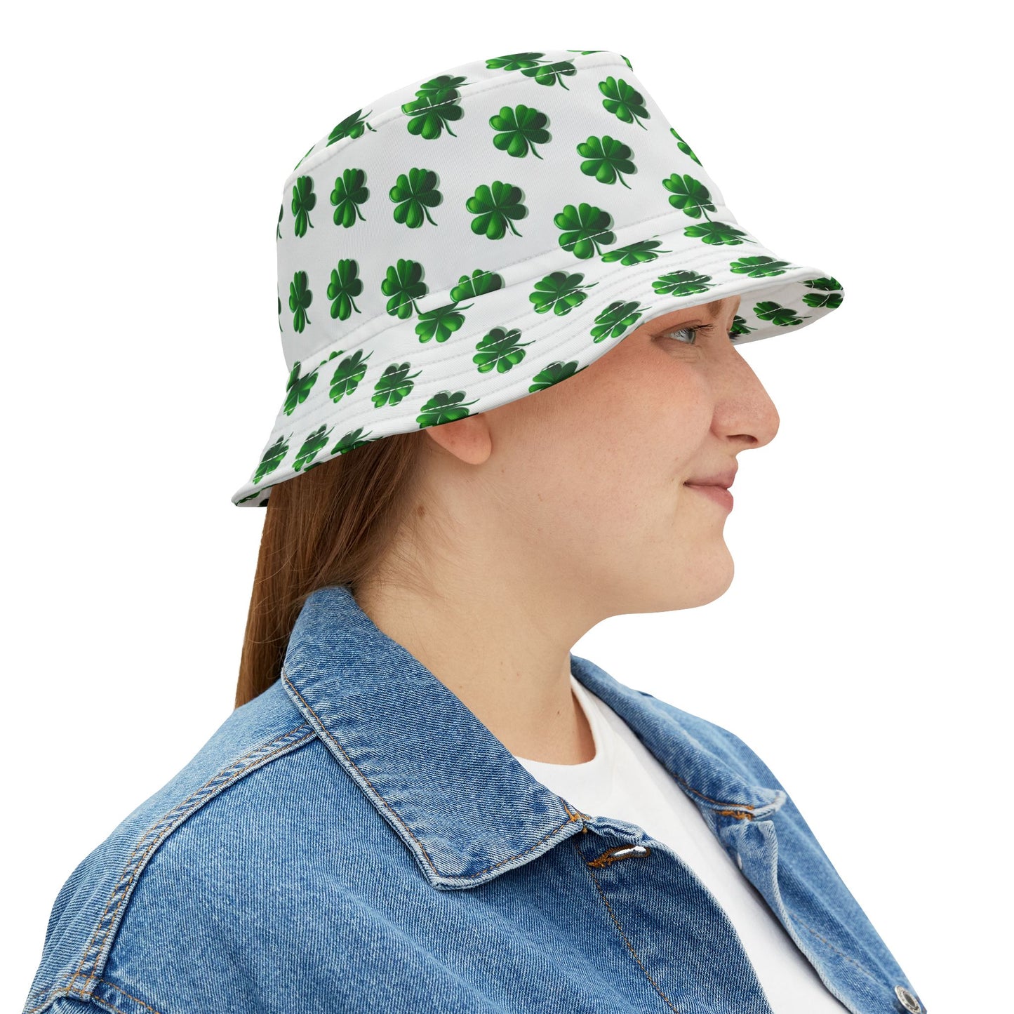 Bucket Hat - Shamrock Pattern St. Patrick's Day Cap