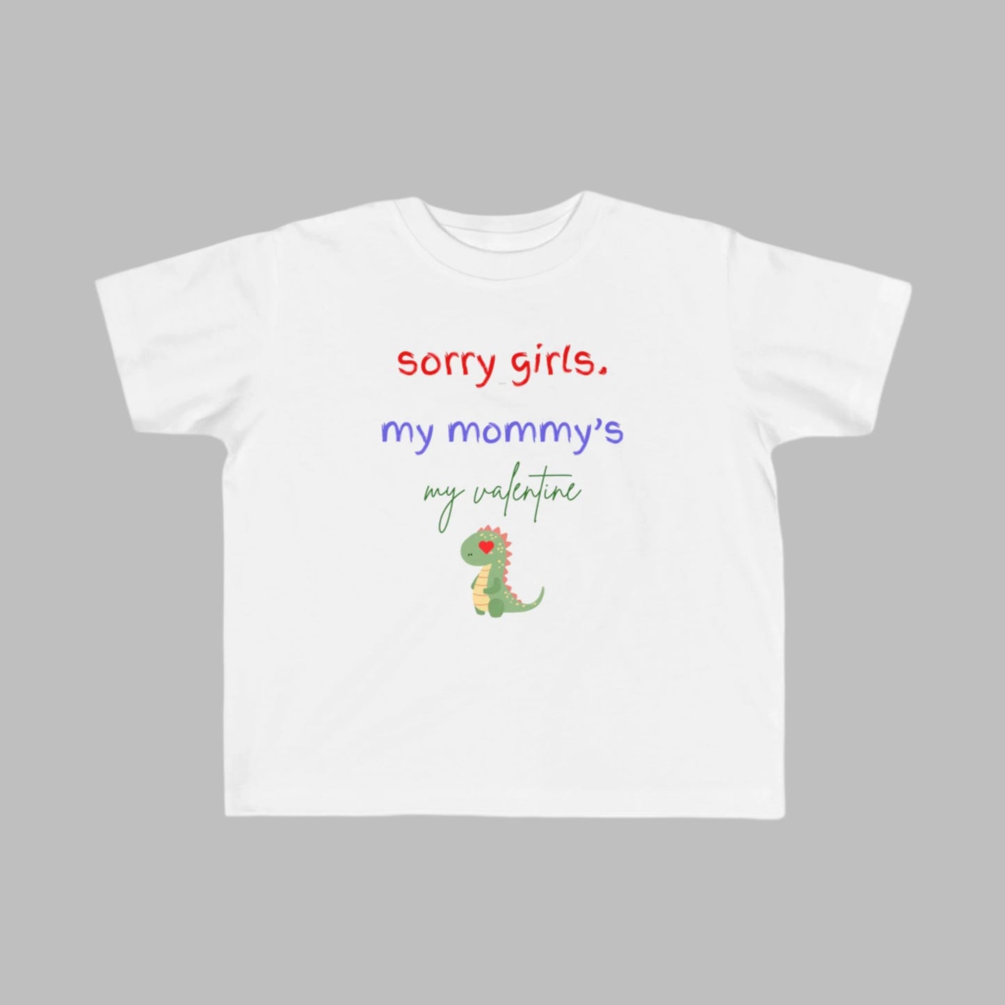 Adorable Valentine's Day Dino Shirt – Mommy's Little Valentine!