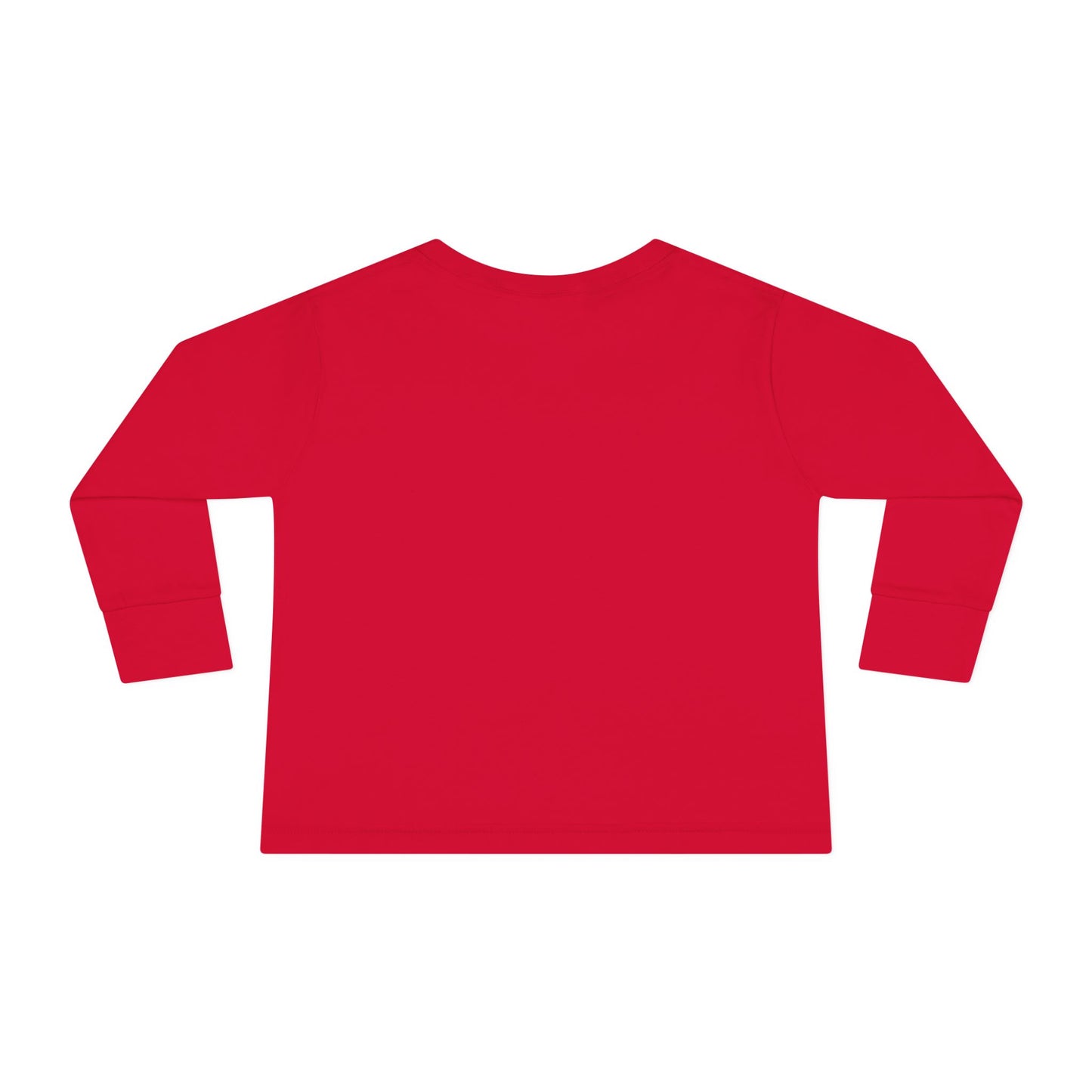 Toddler Long Sleeve Tee - Cartoon Heart Character Holding Pencils