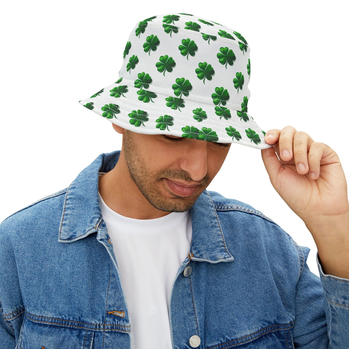 Bucket Hat - Shamrock Pattern St. Patrick's Day Cap