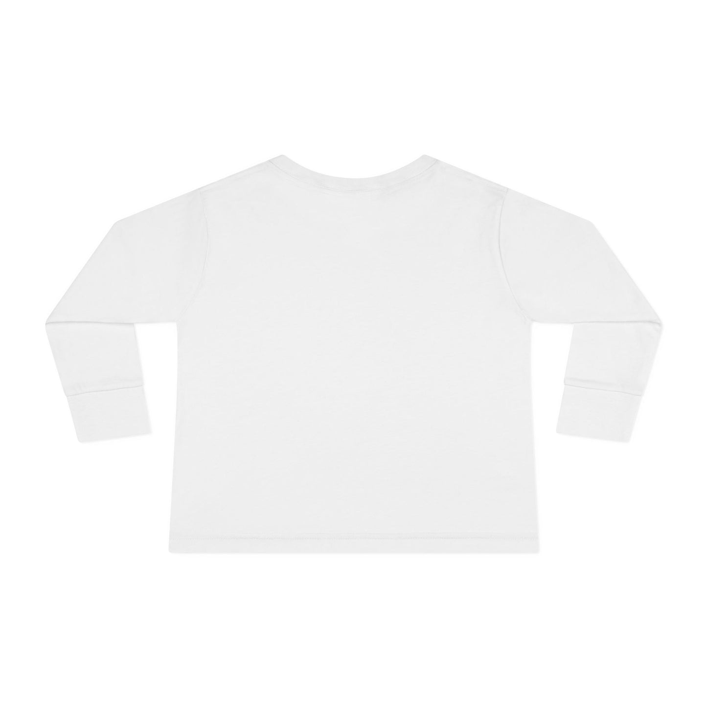 Toddler Long Sleeve Tee - Cartoon Heart Character Holding Pencils
