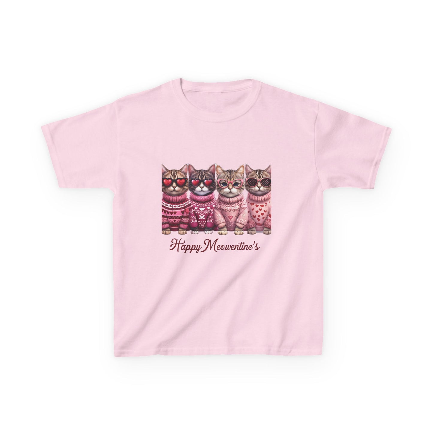 Purrfect Valentine's Cats Sweater Tee