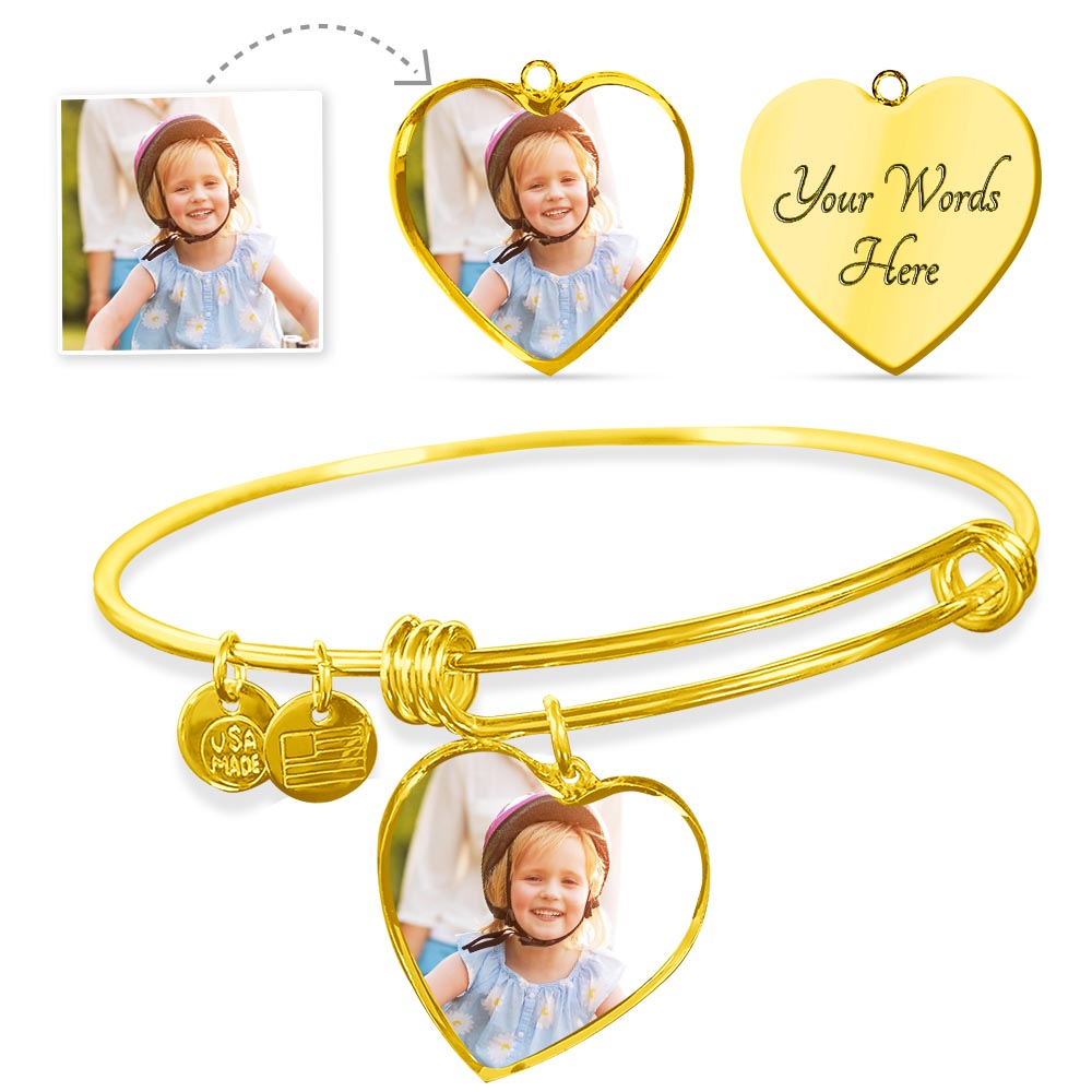 "Forever My Light: Elegant Bangle for Your Daughter