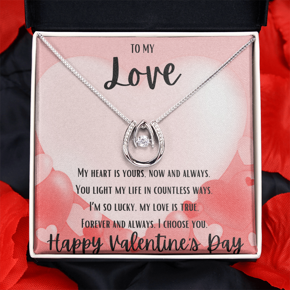 Endless Love: Horseshoe Necklace of Luck and Devotion