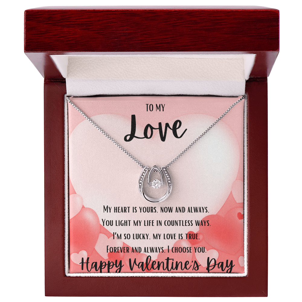 Endless Love: Horseshoe Necklace of Luck and Devotion