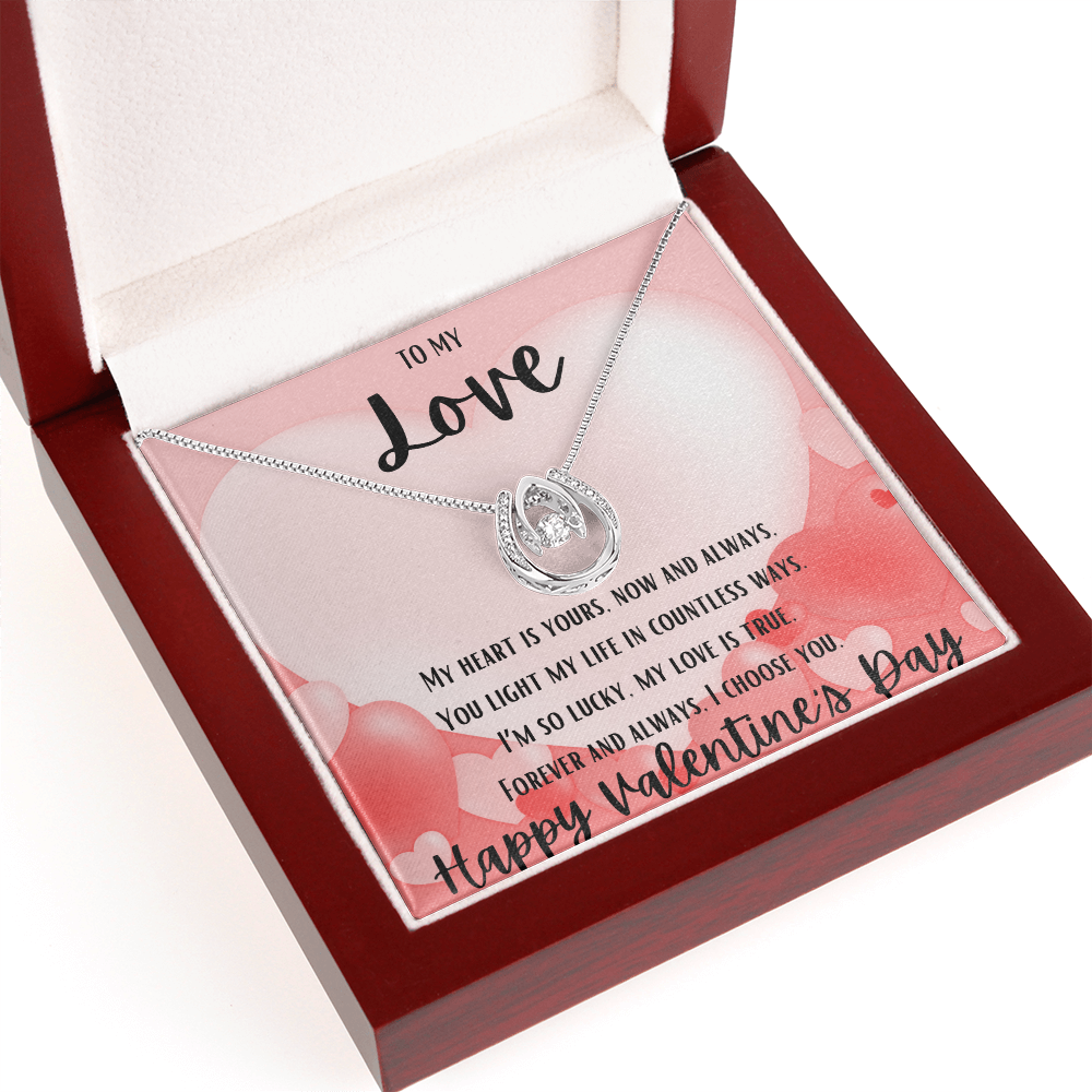 Endless Love: Horseshoe Necklace of Luck and Devotion