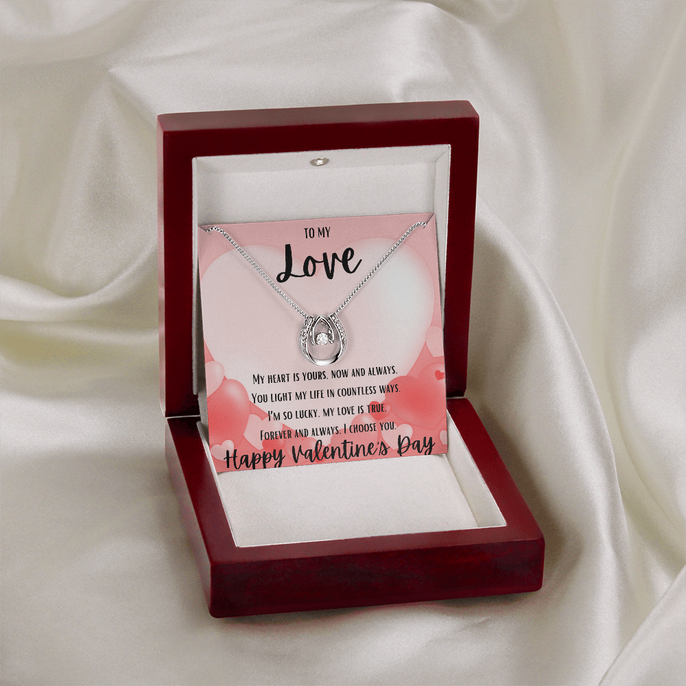 Endless Love: Horseshoe Necklace of Luck and Devotion